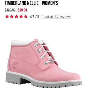 Timberland Nellie pink boots